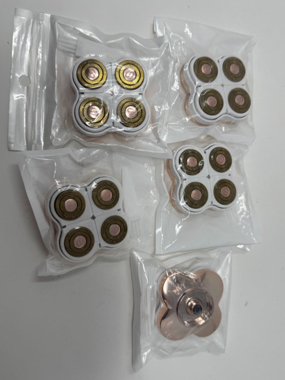 Lot of 5 Replacement Heads Compatible with Finishing Touch Flawless Legs